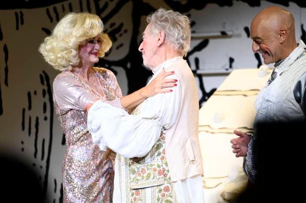 Dieter Hallervorden mit Ehefrau Christiane Zander bei der Premiere des Theaterstücks Der eingebildet Kranke und 90. Geburtstag von Dieter Hallervorden im Schlosspark Theater. Berlin, 05.09.2025