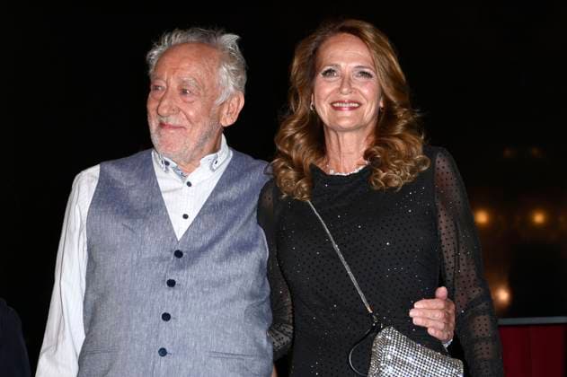 Dieter Hallervorden mit Ehefrau Christiane Zander bei der Premiere des Theaterstücks Der eingebildet Kranke und 90. Geburtstag von Dieter Hallervorden im Schlosspark Theater. Berlin, 05.09.2025