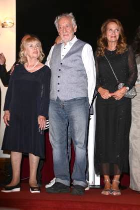 Dagmar Biener, Dieter Hallervorden und Christiane Zander bei der Premiere des Theaterstücks Der eingebildet Kranke und 90. Geburtstag von Dieter Hallervorden im Schlosspark Theater. Berlin, 05.09.2025