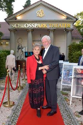 Dagmar Frederic mit Ehemann Klaus Lenk bei der Premiere des Theaterstücks Der eingebildet Kranke und 90. Geburtstag von Dieter Hallervorden im Schlosspark Theater. Berlin, 05.09.2025