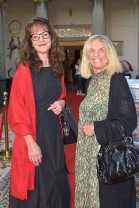Luise Lunow mit Begleitung bei der Premiere des Theaterstücks Der eingebildet Kranke und 90. Geburtstag von Dieter Hallervorden im Schlosspark Theater. Berlin, 05.09.2025