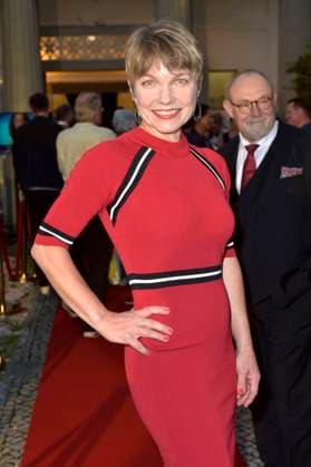 Antje Rietz bei der Premiere des Theaterstücks Der eingebildet Kranke und 90. Geburtstag von Dieter Hallervorden im Schlosspark Theater. Berlin, 05.09.2025