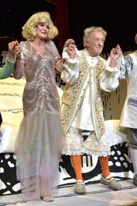 Dieter Hallervorden mit Ehefrau Christiane Zander bei der Premiere des Theaterstücks Der eingebildet Kranke und 90. Geburtstag von Dieter Hallervorden im Schlosspark Theater. Berlin, 05.09.2025