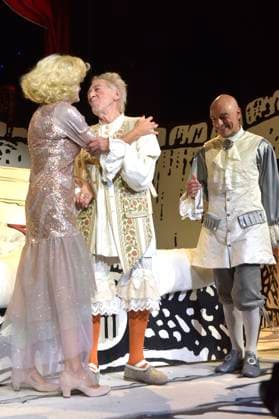 Dieter Hallervorden mit Ehefrau Christiane Zander bei der Premiere des Theaterstücks Der eingebildet Kranke und 90. Geburtstag von Dieter Hallervorden im Schlosspark Theater. Berlin, 05.09.2025