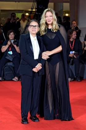 Ildiko Enyedi und Lea Seydoux bei der Premiere des Kinofilms Silent Friend Stille Freundin auf der Biennale di Venezia 2025 82. Internationale Filmfestspiele von Venedig im Palazzo del Cinema. Venedig, 05.09.2025