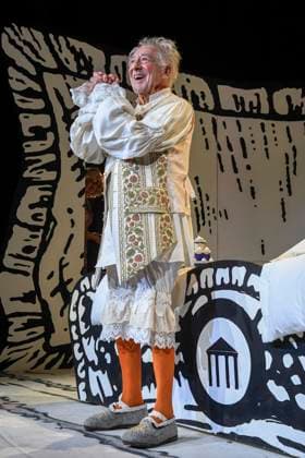abb Dieter Hallervorden auf der Buehne beim Schluss Aplaus bei der Theater Premiere von Der eingebildet Kranke am 90.Geburtstag von Dieter Hallervorden im Schlosspark Theater 05.09.2025 in Berlin Berlin Deutschland