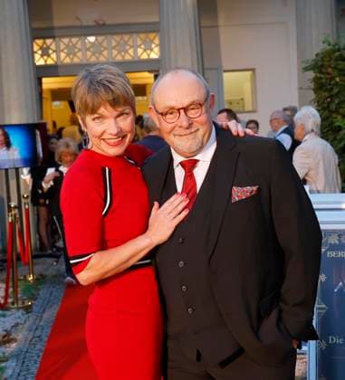 Antje Rietz, Frank Lorenz Engel bei der Premiere Der eingebildet Kranke und 90. Geburtstag von Dieter Hallervorden im Schloßpark Theater Berlin.