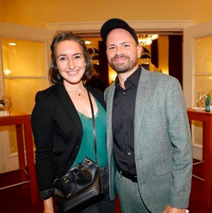 Maike von Bremen, Christian Kühn bei der Premiere Der eingebildet Kranke und 90. Geburtstag von Dieter Hallervorden im Schloßpark Theater Berlin.