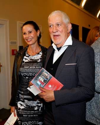 Sonja Gerhardt, Ilja Richter bei der Premiere Der eingebildet Kranke und 90. Geburtstag von Dieter Hallervorden im Schloßpark Theater Berlin.