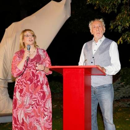 Nathalie Hallervorden, Dieter Hallervorden bei der Premiere Der eingebildet Kranke und 90. Geburtstag von Dieter Hallervorden im Schloßpark Theater Berlin.