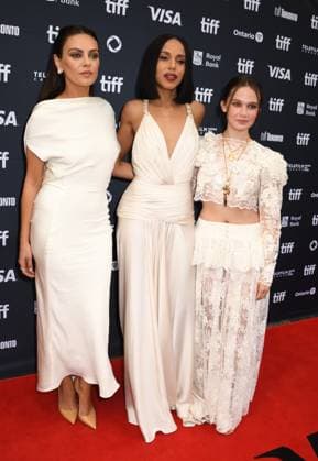 TORONTO, CA - SEPTEMBER 6: Mila Kunis, Kerry Washington and Cailee Spaeny at the 50th Toronto International Film Festival presentation of Netflix™ Wake Up Dead Man: A Knives Out Mystery on September 6, 2025 at The Princess Of Wales Theatre in Toronto, Canada. Copyright: xMediaPunchx