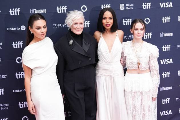 2025 Toronto International Film Festival - Wake Up Dead Man: A Knives Out Mystery TORONTO, CANADA - SEPTEMBER 6 : (L-R) Mila Kunis, Glenn Close, Kerry Washington and Cailee Spaeny attend the premiere of ‘Wake Up Dead Man: A Knives Out Mystery’ during the 2025 Toronto International Film Festival at Princess of Wales Theatre in Toronto, Ontario, Canada on September 6, 2025. Mert Alper Dervis Anadolu Ontario Canada. Editorial use only. Please get in touch for any other usage.  Copyright: x2025xAnadoluxMertxAlperxDervisx