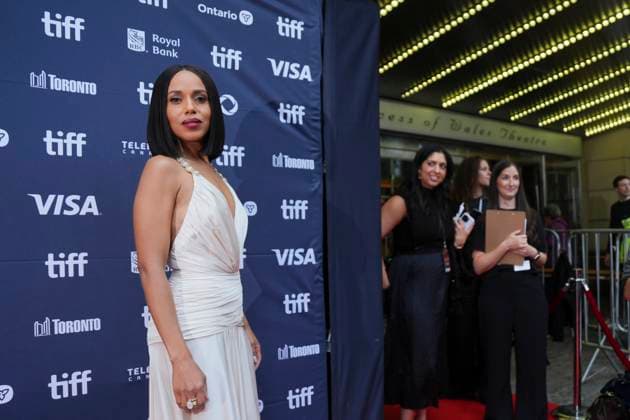 September 6, 2025, Toronto, On, CAN: Kerry Washington arrives on the red carpet to promote the film Wake Up Dead Man: A Knives Out Mystery at the Toronto International Film Festival, in Toronto, Saturday, Sept. 6, 2025. Toronto CAN  - ZUMAc35_ 20250906_zaf_c35_123 Copyright: xChrisxYoungx