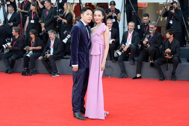 Closing ceremony red carpet in Venice Lido, Italy - 06 Sep 2025 Guests attend the closing ceremony red carpet of 82nd Venice Film Festival in Venice Lido at Palazzo del Cinema. Venice Lido Italy Copyright: xMarioxCartellix xSOPAxImagesx _DSC7744