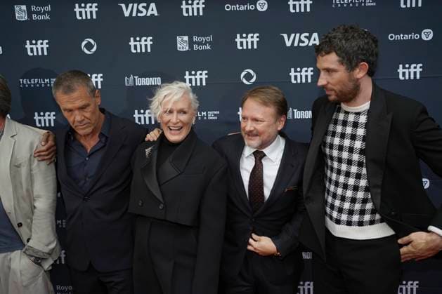 2025 Toronto International Film Festival - Wake Up Dead Man: A Knives Out Mystery Premiere (L-R) Josh Brolin, Glenn Close, Rian Johnson, Josh O Connor attend the red carpet for the ˜Wake Up Dead Man: A Knives Out Mystery™ premiere during the 2025 Toronto International Film Festival at Princess of Wales Theatre. on September 6, 2025 in Toronto, Canada. (Photo by Leonardo Ramirez Eyepix Group) Copyright: xLeonardoxRamirez xEyepixxGroupx LR_06092025_167816