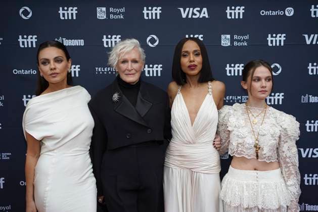 2025 Toronto International Film Festival - Wake Up Dead Man: A Knives Out Mystery Premiere (L-R) Mila Kunis, Glenn Close, Kerry Washington, and Cailee Spaeny attend the red carpet for the ˜Wake Up Dead Man: A Knives Out Mystery™ premiere during the 2025 Toronto International Film Festival at Princess of Wales Theatre. on September 6, 2025 in Toronto, Canada. (Photo by Leonardo Ramirez Eyepix Group) Copyright: xLeonardoxRamirez xEyepixxGroupx LR_06092025_167851
