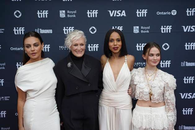 2025 Toronto International Film Festival - Wake Up Dead Man: A Knives Out Mystery Premiere (L-R) Mila Kunis, Glenn Close, Kerry Washington, and Cailee Spaeny attend the red carpet for the ˜Wake Up Dead Man: A Knives Out Mystery™ premiere during the 2025 Toronto International Film Festival at Princess of Wales Theatre. on September 6, 2025 in Toronto, Canada. (Photo by Leonardo Ramirez Eyepix Group) Copyright: xLeonardoxRamirez xEyepixxGroupx LR_06092025_167852