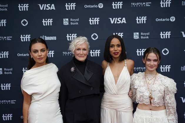 2025 Toronto International Film Festival - Wake Up Dead Man: A Knives Out Mystery Premiere (L-R) Mila Kunis, Glenn Close, Kerry Washington, and Cailee Spaeny attend the red carpet for the ˜Wake Up Dead Man: A Knives Out Mystery™ premiere during the 2025 Toronto International Film Festival at Princess of Wales Theatre. on September 6, 2025 in Toronto, Canada. (Photo by Leonardo Ramirez Eyepix Group) Copyright: xLeonardoxRamirez xEyepixxGroupx LR_06092025_167856