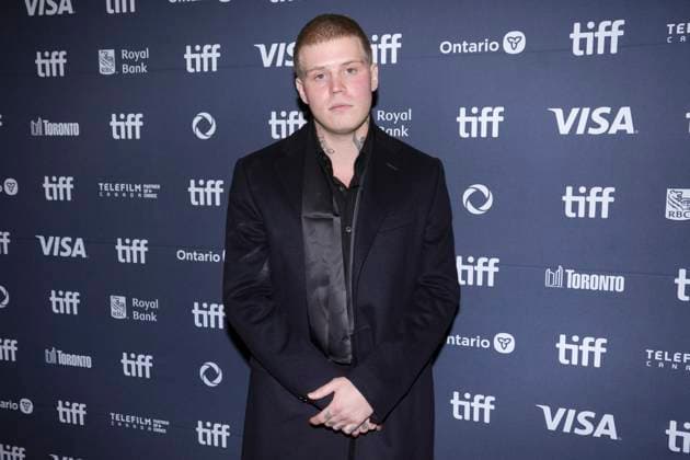 September 6, 2025, Toronto, On, CAN: Yung Lean arrives on the red carpet to promote the film Sacrifice at the Toronto International Film Festival, in Toronto, Saturday, Sept. 6, 2025. Toronto CAN  - ZUMAc35_ 20250906_zaf_c35_215 Copyright: xChrisxYoungx