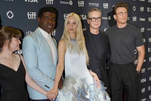 2025 Toronto International Film Festival - Sacrifice Premiere (L-R) Jade Croot, Sam Richardson, Anya Taylor-Joy, Robert Walak and Chris Evans attend the red carpet for the ˜Sacrifice™ premiere during the 2025 Toronto International Film Festival at Princess of Wales Theatre. on September 6, 2025 in Toronto, Canada. (Photo by Leonardo Ramirez Eyepix Group) Copyright: xLeonardoxRamirez xEyepixxGroupx LR_06092025_168200