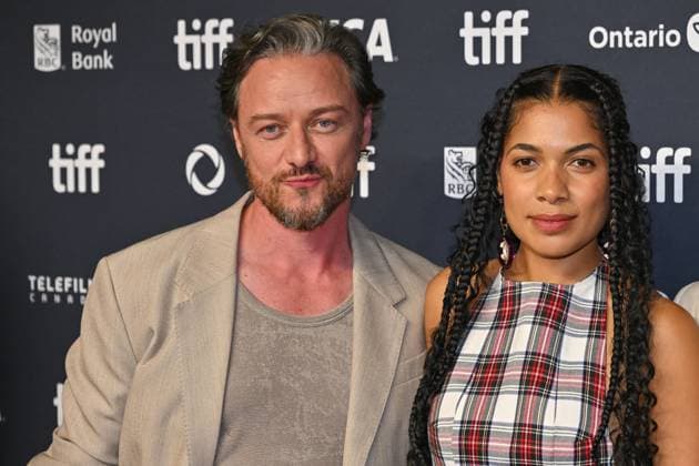 Toronto California Schemin Screening James McAvoy, Rebekah Murrell attending the screening of the movie California Schemin ahead of Toronto International Film Festival (TIFF) in Toronto, Canada on September 6, 2025. Photo by Julien Reynaud APS-Medias ABACAPRESS.COM Toronto Canada  Copyright: xReynaudxJulien APS-Medias ABACAx