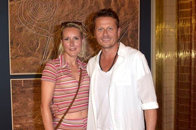 Roman Knizka mit Freundin Franziska Hippe bei der Premiere des Kinofilms ˜Maria Reiche: Das Geheimnis der Nazca-Linien Lady Nazca˜ im Delphi Filmpalast. Berlin, 07.09.2025