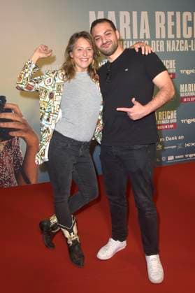 Britta Steffenhagen und Walid Al-Atiyat bei der Premiere des Kinofilms ˜Maria Reiche: Das Geheimnis der Nazca-Linien Lady Nazca˜ im Delphi Filmpalast. Berlin, 07.09.2025
