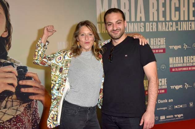 Britta Steffenhagen und Walid Al-Atiyat bei der Premiere des Kinofilms ˜Maria Reiche: Das Geheimnis der Nazca-Linien Lady Nazca˜ im Delphi Filmpalast. Berlin, 07.09.2025