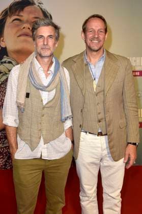 Damien Dorsaz mit Gast bei der Premiere des Kinofilms ˜Maria Reiche: Das Geheimnis der Nazca-Linien Lady Nazca˜ im Delphi Filmpalast. Berlin, 07.09.2025