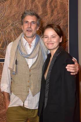 Damien Dorsaz und Devrim Lingnau Islamoglu bei der Premiere des Kinofilms ˜Maria Reiche: Das Geheimnis der Nazca-Linien Lady Nazca˜ im Delphi Filmpalast. Berlin, 07.09.2025