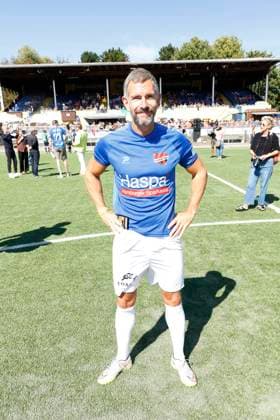 Micky Beisenherz beim Benefiz Fussballspiel Kicken mit Herz zugunsten der Kinder Herzstation der Universitaetsklinik Eppendorf (UKE) am 7.09.2025 in Hamburg Kicken mit Herz 2025 Benefiz Event in Hamburg