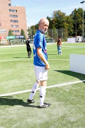 Peter Lohmeyer beim Benefiz Fussballspiel Kicken mit Herz zugunsten der Kinder Herzstation der Universitaetsklinik Eppendorf (UKE) am 7.09.2025 in Hamburg Kicken mit Herz 2025 Benefiz Event in Hamburg