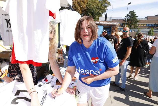 Katharina Fegebank beim Benefiz Fussballspiel Kicken mit Herz zugunsten der Kinder Herzstation der Universitaetsklinik Eppendorf (UKE) am 7.09.2025 in Hamburg Kicken mit Herz 2025 Benefiz Event in Hamburg
