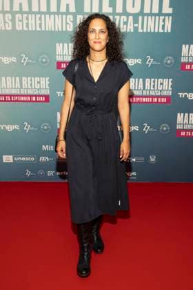 abb Damineh Hojat zu Gast auf dem roten Teppioch bei der Premiere des Kino Films Maria Reiche Das Geheimnis der Nazca Linien im Delphi Filmpalast am 07.09.2025 in Berlin Berlin Deutschland