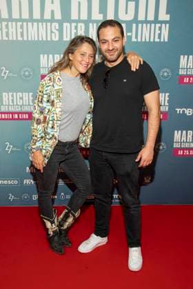 abb Britta Steffenhagen und Walid Al-Atiyat zu Gast auf dem roten Teppich bei der Premiere des Kino Films Maria Reiche Das Geheimnis der Nazca Linien im Delphi Filmpalast am 07.09.2025 in Berlin Berlin Deutschland