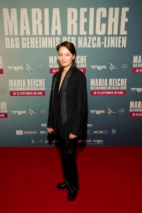 abb Damien Dorsaz Schauspielerin zu Gast auf dem roten Teppich bei der Premiere des Kino Films Maria Reiche Das Geheimnis der Nazca Linien im Delphi Filmpalast am 07.09.2025 in Berlin Berlin Deutschland