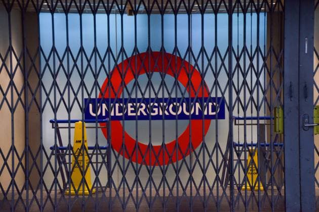 Bilder des Jahres 2025, News September 09 News Themen der Woche KW36 September 7, 2025, London, England, United Kingdom: Closed King s Cross St Pancras Underground Station as members of RMT (National Union of Rail, Maritime and Transport Workers) go on strike over pay and working conditions. London United Kingdom - ZUMAv130 20250907_zip_v130_016 Copyright: xVukxValcicx