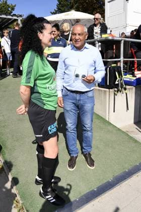 Felix Magath beim Kicken mit Herz im STADION HOHELUFT in Hamburg am 07.09.2025
