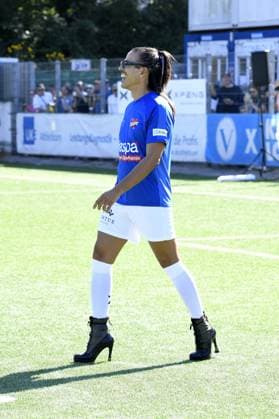 Jorge Gonzalez beim Kicken mit Herz im STADION HOHELUFT in Hamburg am 07.09.2025