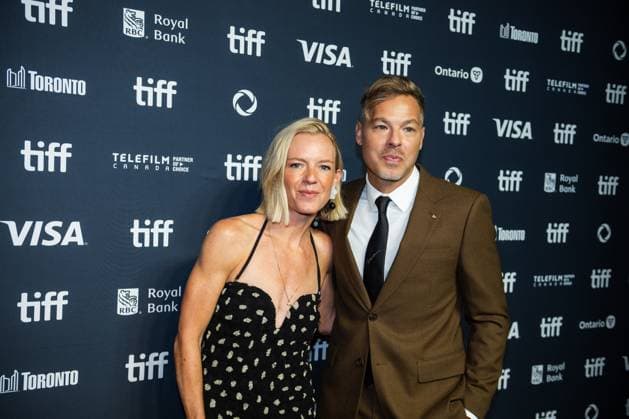 September 7, 2025, Toronto, On, Canada: Kate Susman, left, and Zach Baylin, creators of öÄuBlack Rabbit,öÄù arrive on the red carpet for the TV miniseries at the Toronto International Film Festival in Toronto, Sunday, Sept. 7, 2025. Toronto Canada - ZUMAc35_ 20250907_zaf_c35_077 Copyright: xLauraxProctorx