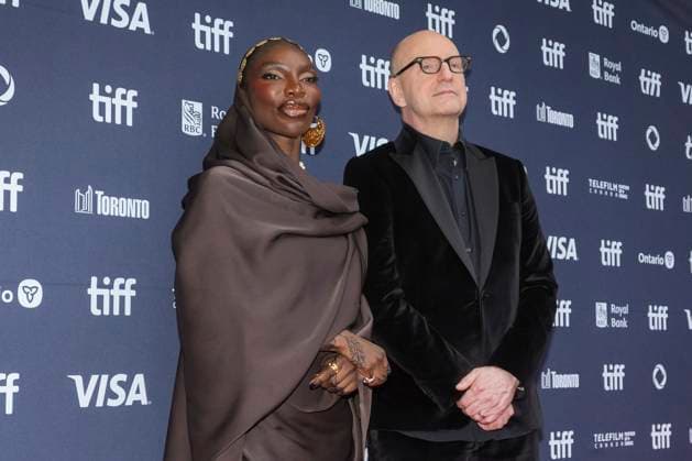 September 7, 2025, Toronto, On, CAN: Steven Soderbergh and Michaela Coel arrive on the red carpet to promote the film The Christophers at the Toronto International Film Festival in Toronto on Sunday September 7, 2025. Toronto CAN  - ZUMAc35_ 20250907_zaf_c35_122 Copyright: xChrisxYoungx
