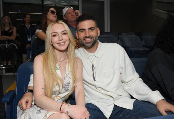 Celebrity sightings inside the Cadillac Suite at the US Open Featuring: Lindsay Lohan, Bader Shammas Where: Flushing Meadows, New York, United States When: 07 Sep 2025 Credit: Joey Andrew startraksphoto.com EDITORIAL USE ONLY. NOT FOR USE BY NEWSPAPERS BASED IN THE UK. Copyright: xx instar55062479