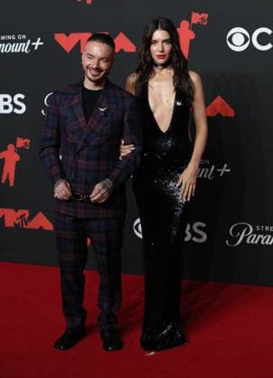 September 7, 2025, Elmont, New York, USA: J Balwin and Valentina Ferrer attend the 2025 MTV Video Music Awards, VMAs, at UBS Arena in Elmont, New York, USA, on 07 September 2025. Photo: Elmont USA - ZUMAm179 20250907_zep_m179_012 Copyright: xAlecxMichaelx