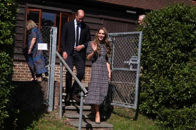 . 08 09 2025. Sunningdale, United Kingdom. Prince William and Kate Middleton, the Prince an Princess of Wales, during a visit at the National Federation of Women s Institute (WI) in Sunningdale, United Kingdom, to commemorate the three-year anniversary of the death of Queen Elizabeth II . Picture i-Images Pool  xPoolx xi-Imagesx IIM-26206-0017