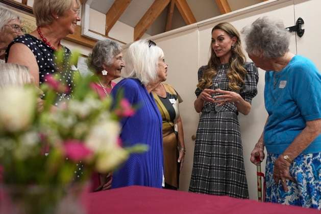 . 08 09 2025. Sunningdale, United Kingdom. Prince William and Kate Middleton, the Prince an Princess of Wales, during a visit at the National Federation of Women s Institute (WI) in Sunningdale, United Kingdom, to commemorate the three-year anniversary of the death of Queen Elizabeth II . Picture i-Images Pool  xPoolx xi-Imagesx IIM-26206-0018