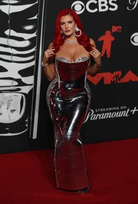 September 7, 2025, Elmont, New York, USA: Justina Valentine attends the 2025 MTV Video Music Awards, VMAs, at UBS Arena in Elmont, New York, USA, on 07 September 2025. Photo: Elmont USA - ZUMAm179 20250907_zep_m179_119 Copyright: xAlecxMichaelx