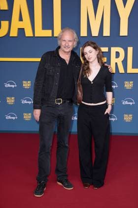 Leander Haussmann und seine Tochter Kunigunde Haussmann bei der Call my Agent Berlin Serien Premiere (Disney+) am 8.09.2025 in Berlin Call My Agent Berlin Serienpremiere in Berlin