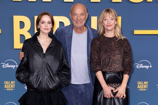 Emilia Schuele, Heiner Lauterbach und Heike Makatsch bei der Call my Agent Berlin Serien Premiere (Disney+) am 8.09.2025 in Berlin Call My Agent Berlin Serienpremiere in Berlin