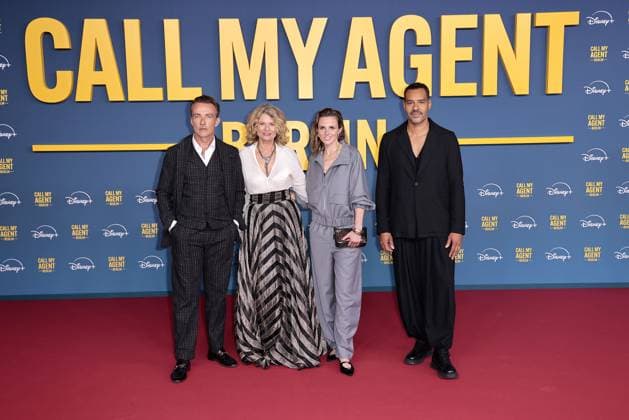 Lucas Gregorowicz, Gabrielle Scharnitzky, Karin Hanczewski und Michael Klammer bei der Call my Agent Berlin Serien Premiere (Disney+) am 8.09.2025 in Berlin Call My Agent Berlin Serienpremiere in Berlin
