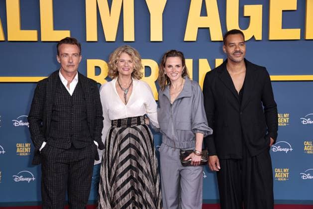 Lucas Gregorowicz, Gabrielle Scharnitzky, Karin Hanczewski und Michael Klammer bei der Call my Agent Berlin Serien Premiere (Disney+) am 8.09.2025 in Berlin Call My Agent Berlin Serienpremiere in Berlin